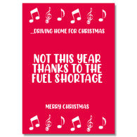 Driving Home For Christmas Card